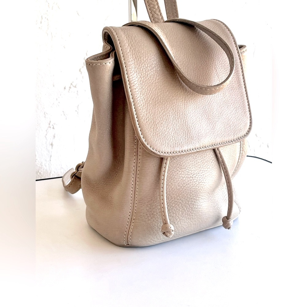 VINTAGE COACH SONOMA 4925 TAN PEBBLED LEATHER SMALL BACKPACK SHOULDER BAG - Picture 3 of 16